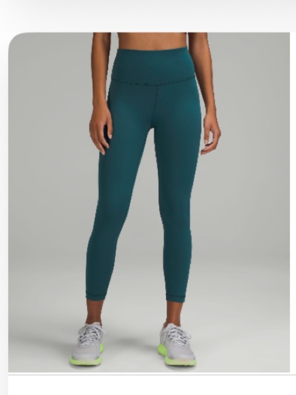 Lululemon Wunder Train High Rise 25” in Green Jasper